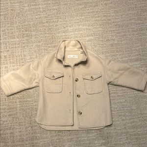 Toddler oversized shirt jacket